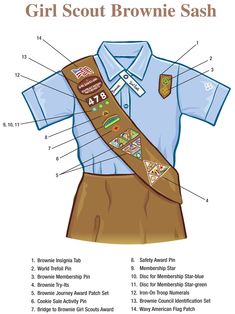 cadette sash diagram