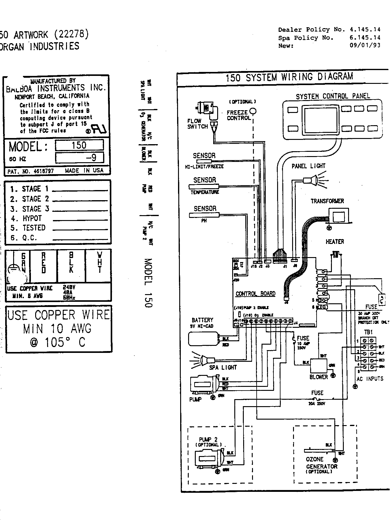 caldera spa parts diagram