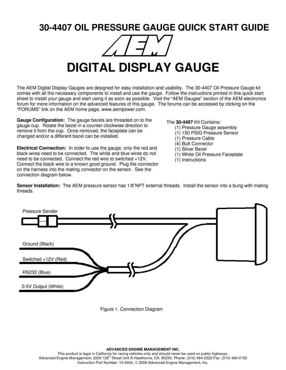 calibre digital boost gauge wiring diagram