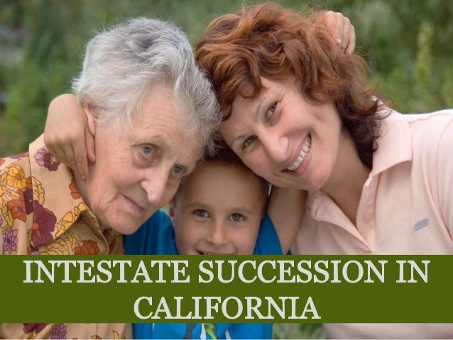 california intestate succession diagram