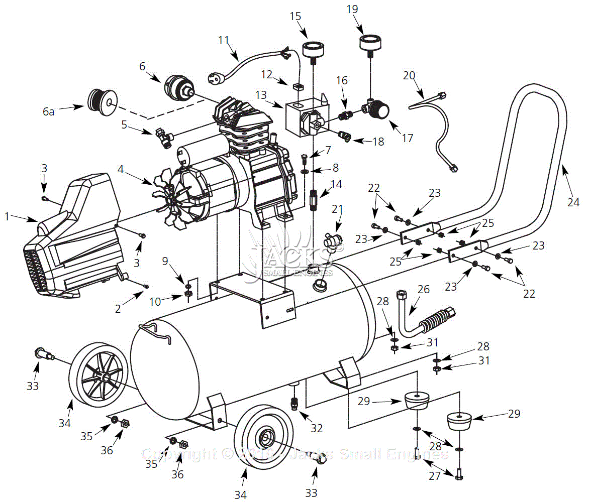campbell hausfeld air compressor motor wiring diagram