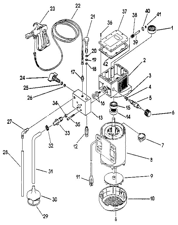 campbell hausfeld airless paint sprayer parts diagram