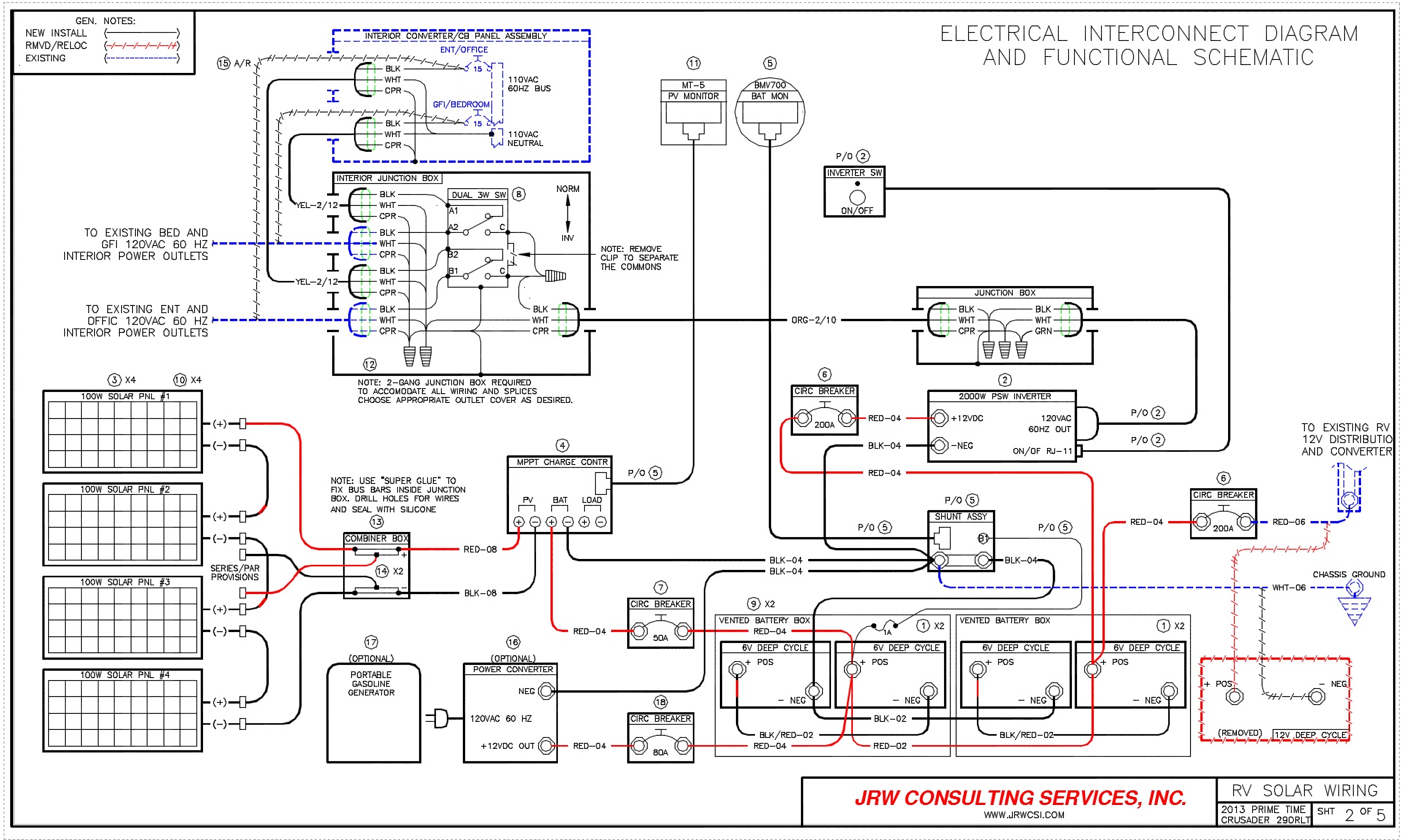 campervan wiring diagram