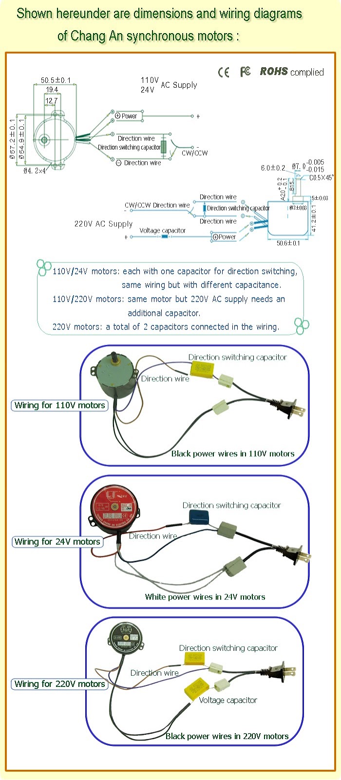 capacitor wiring diagram for motor #23172604