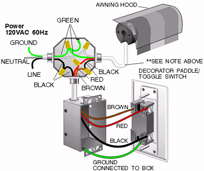 carefree awning switch wiring diagram