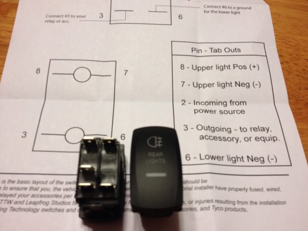 carling rocker switch 6 blade wiring diagram