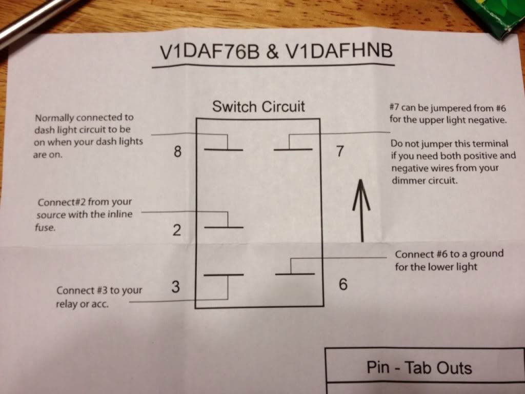 carling rocker switch 6 blade wiring diagram