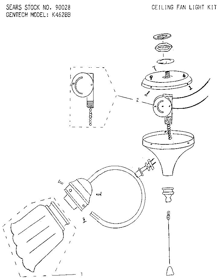 casablanca fan parts diagram