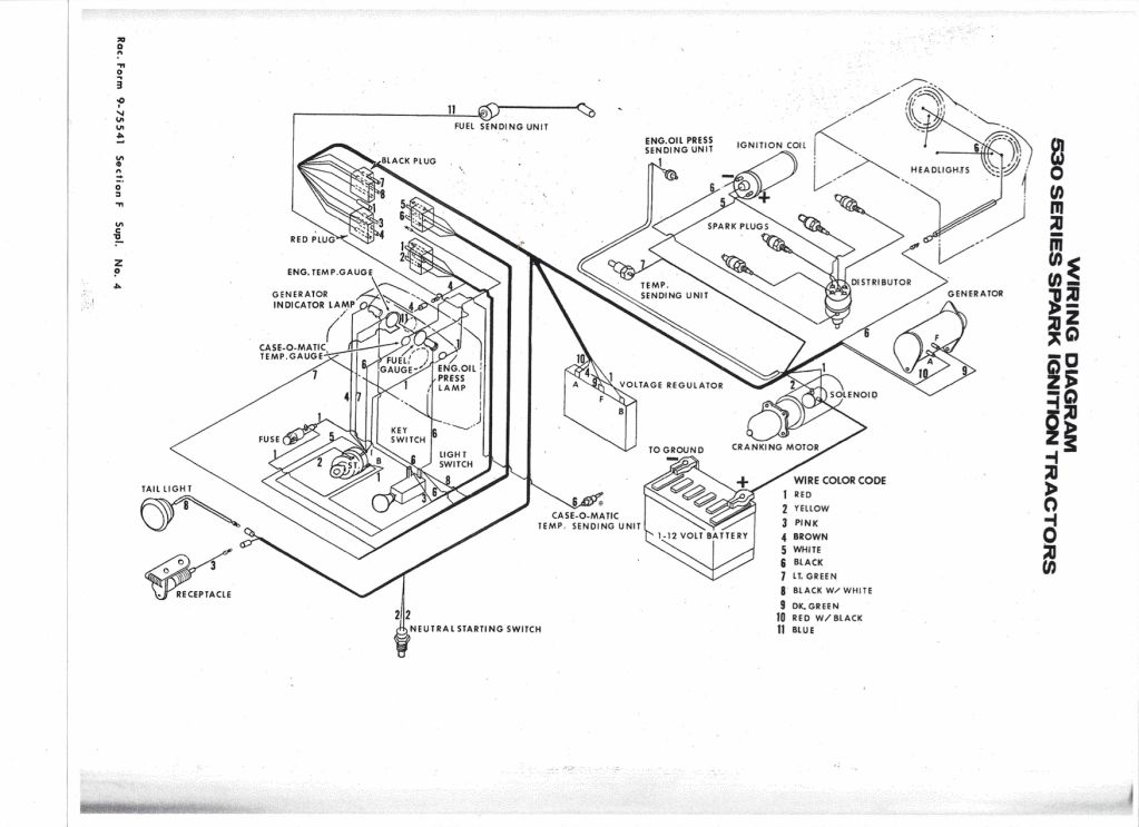 case 1190 alternator wiring diagram