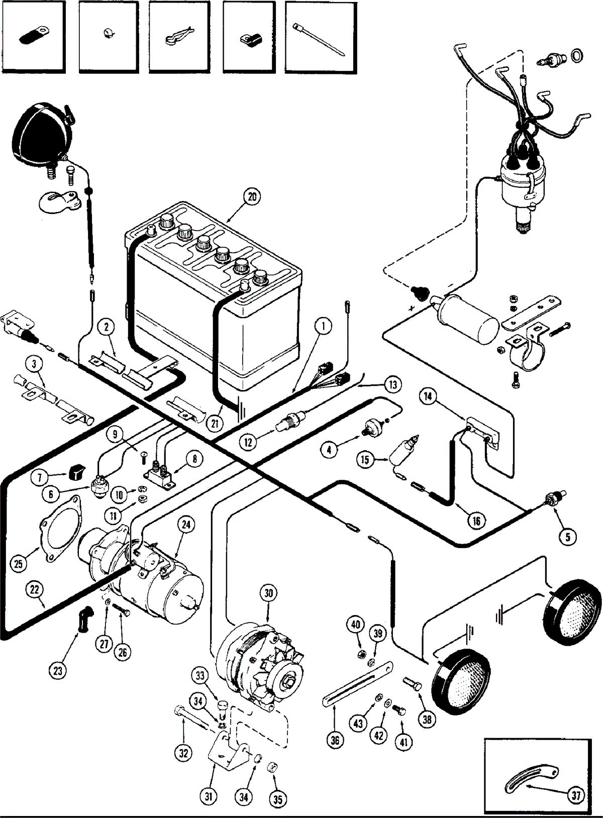 case 1190 alternator wiring diagram