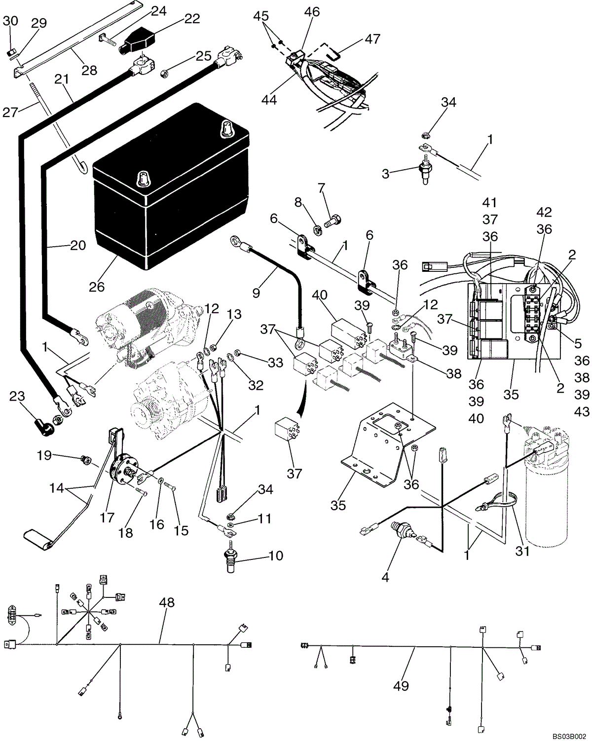 case 1845c parts diagram