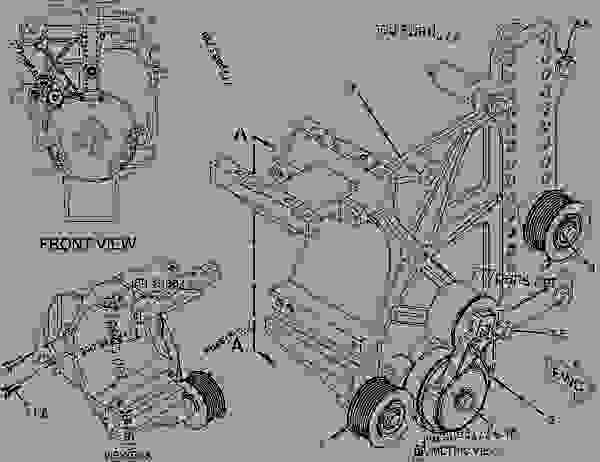 cat c13 serpentine belt diagram