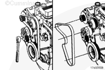 cat c13 serpentine belt diagram