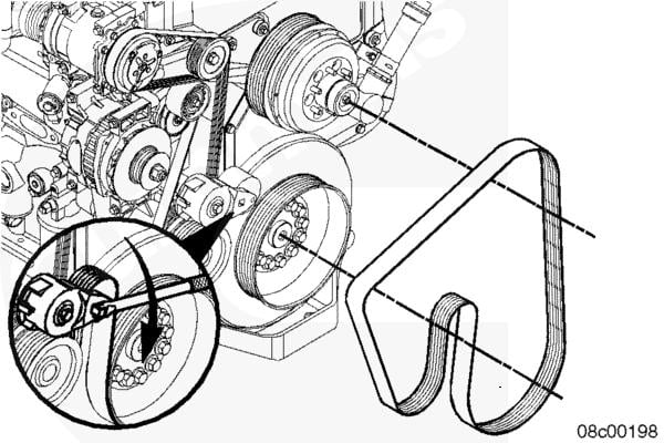 cat c15 belt routing diagram