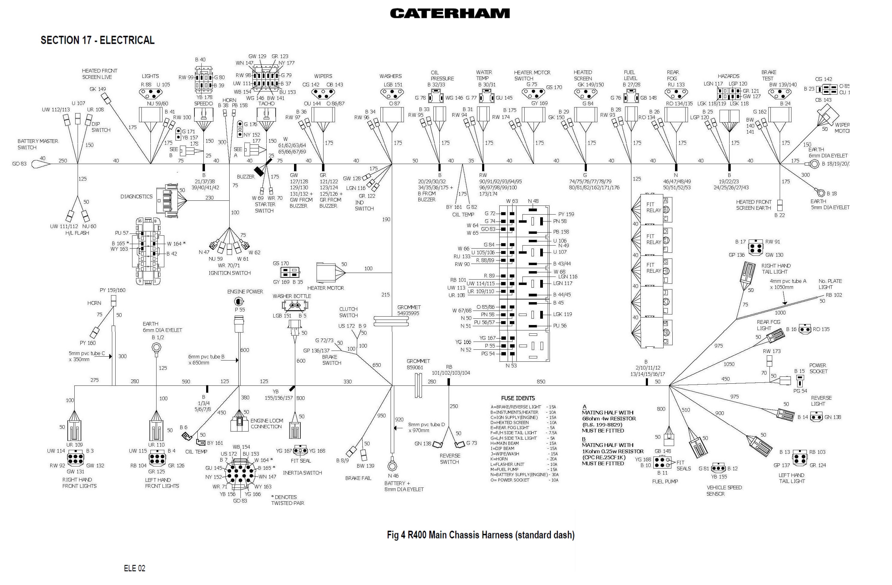 caterham 7 wiring diagram