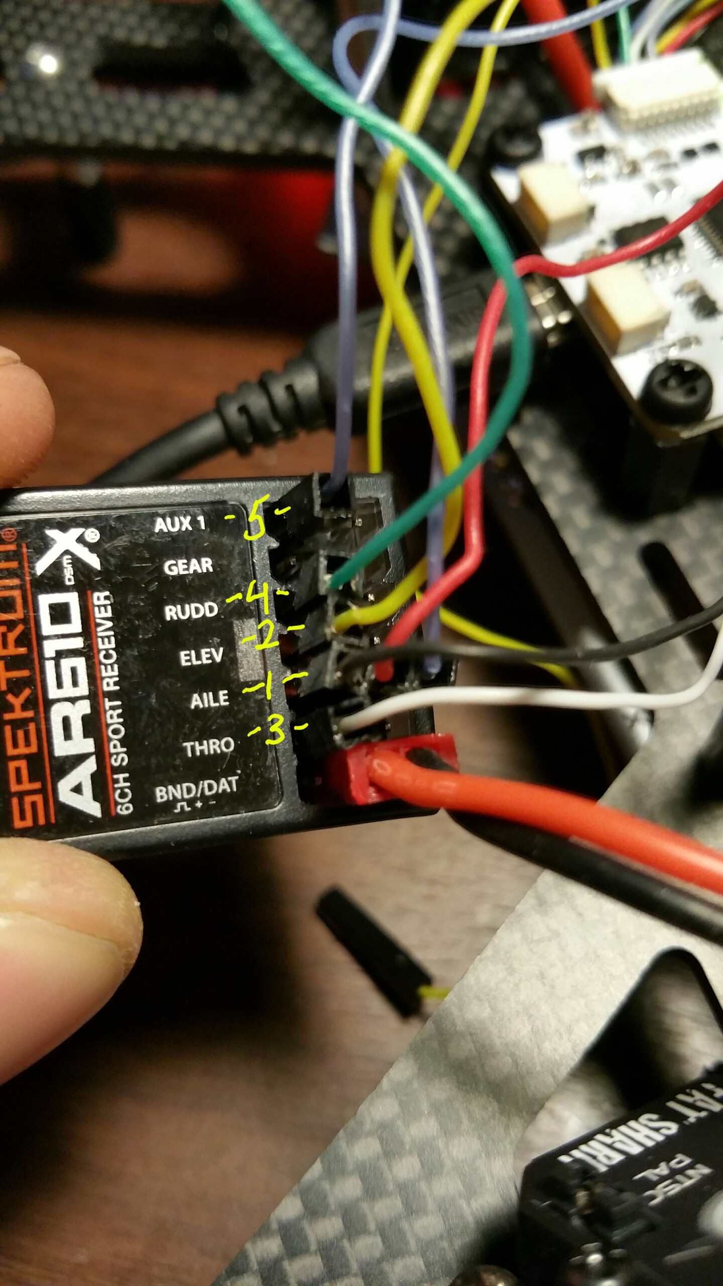 cc3d receiver wiring