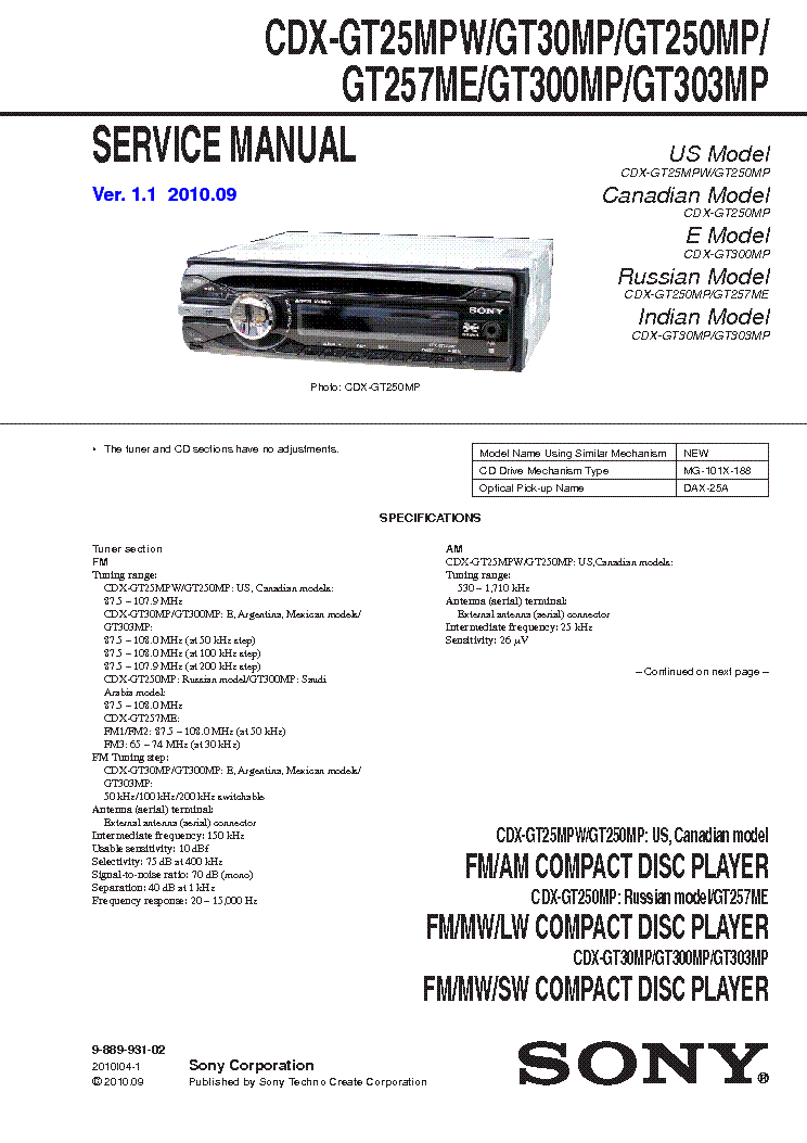 Sony Xplod Car Radio Wiring Diagram from schematron.org