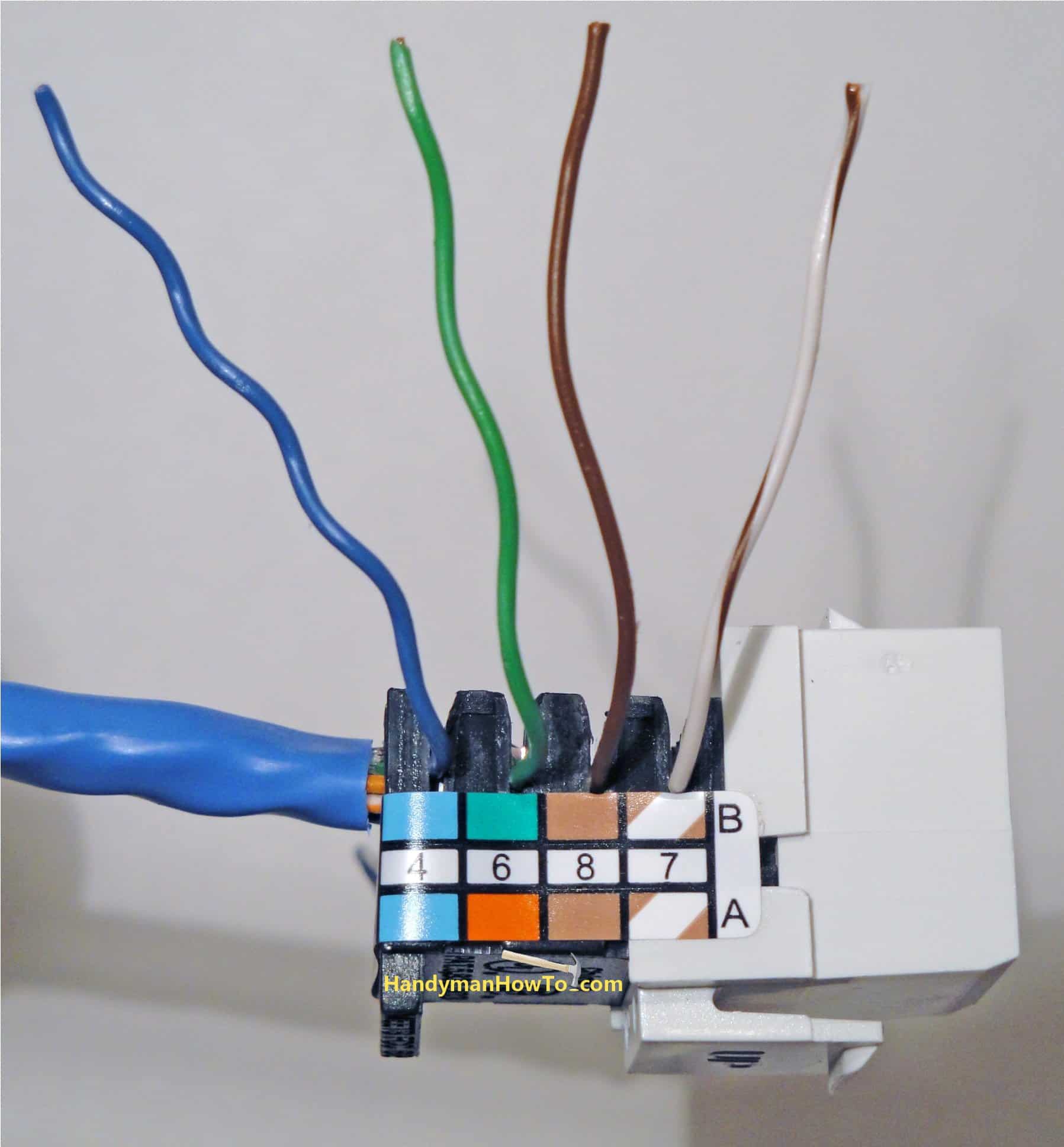 ce tech cat5e jack wiring diagram