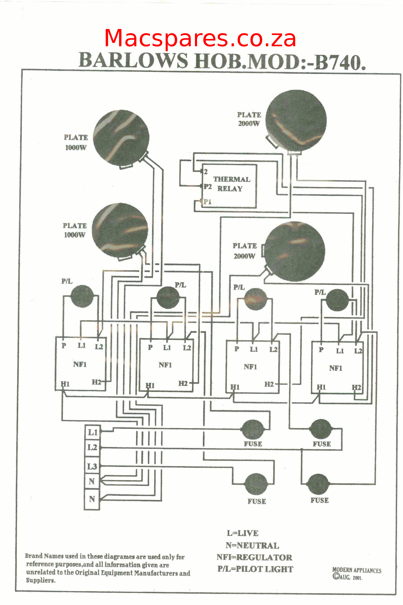 ceramic hob wiring diagram