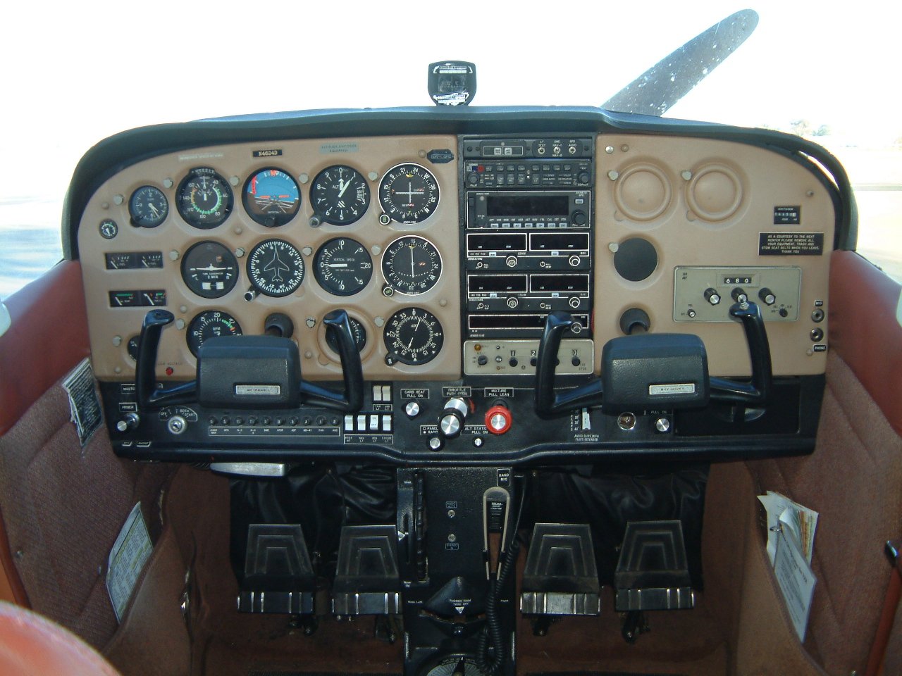 cessna 172 instrument panel diagram