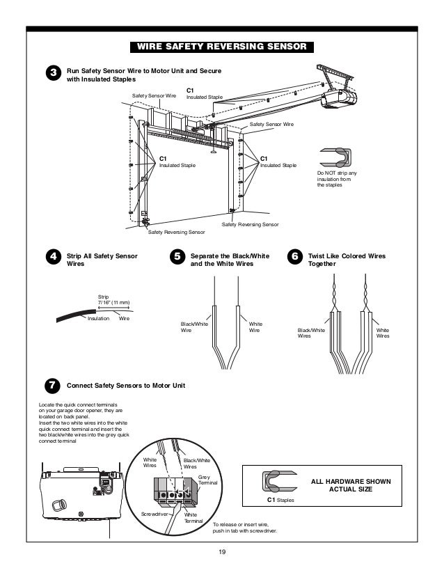 chamberlain garage door opener wire diagram