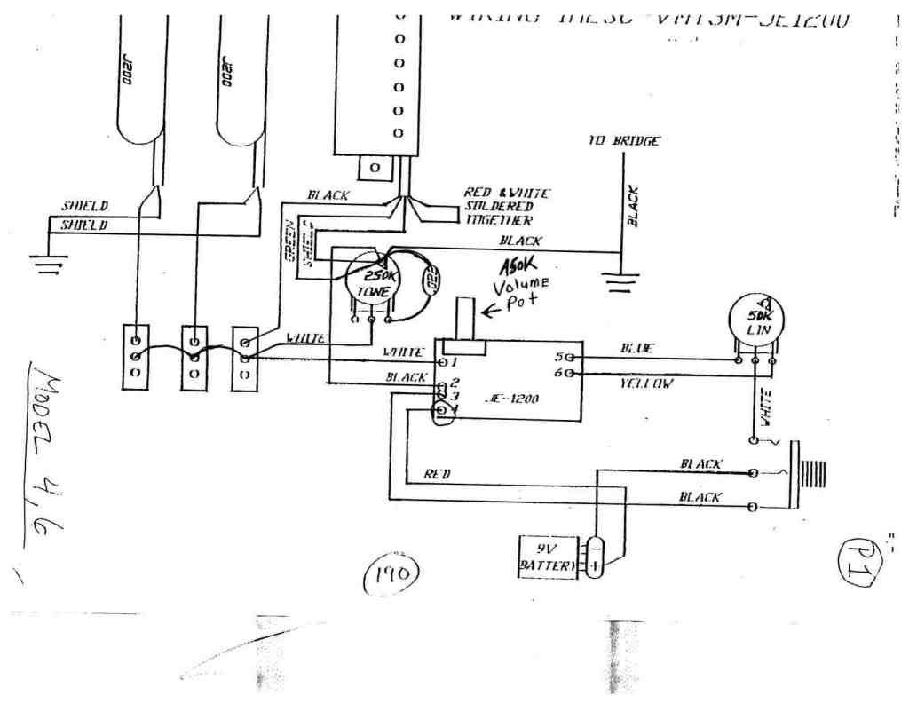 charvel model 4 wiring diagram