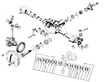 chevy dana 44 front axle diagram