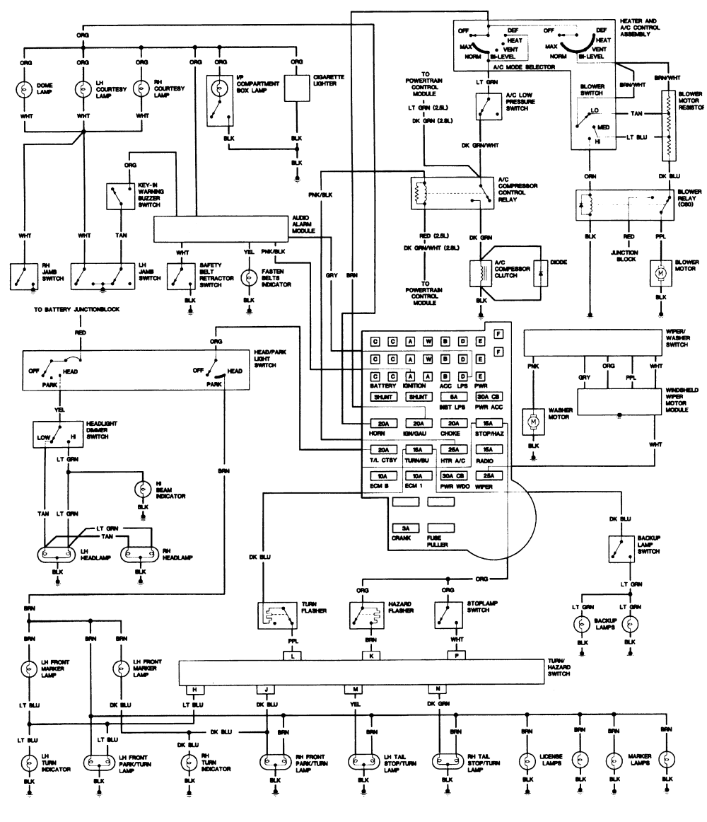 chevy s10 2.8l wiring diagram