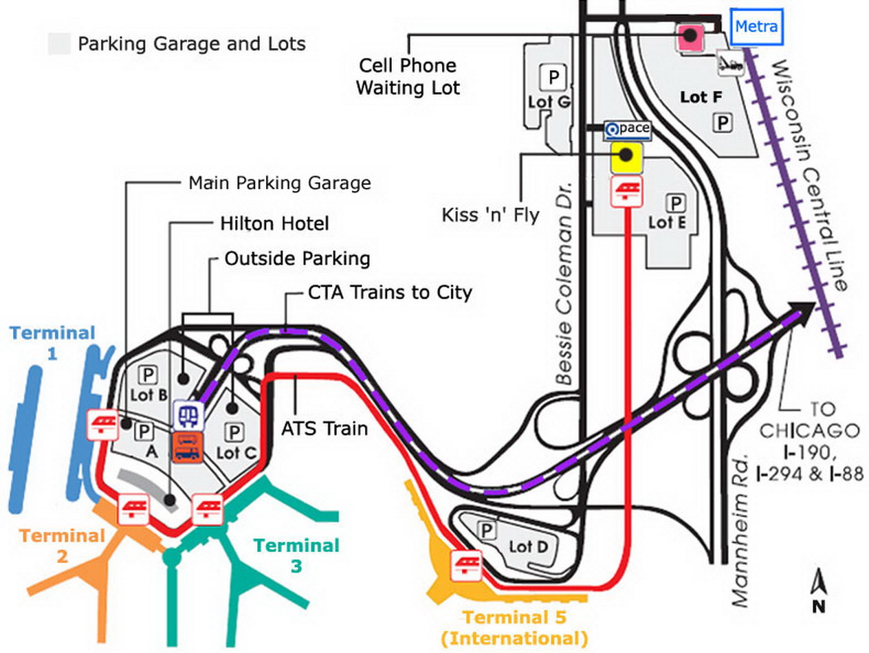 chicago ohare airport diagram