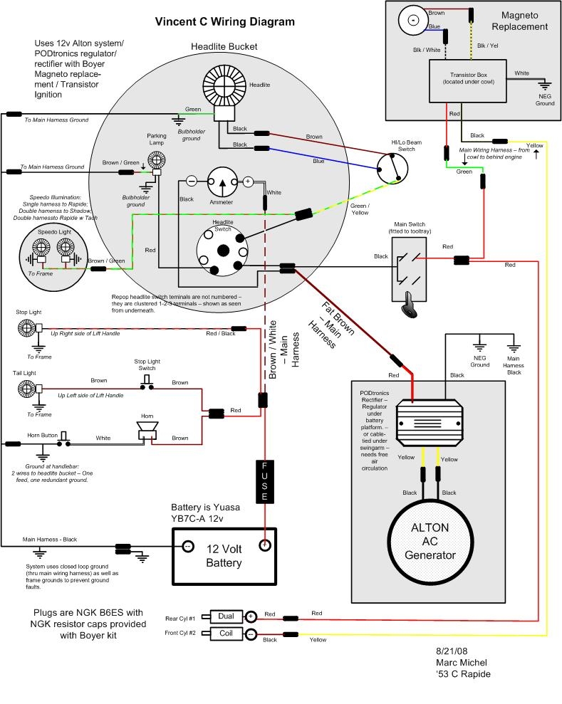 citroen 2cv ignition wiring diagram