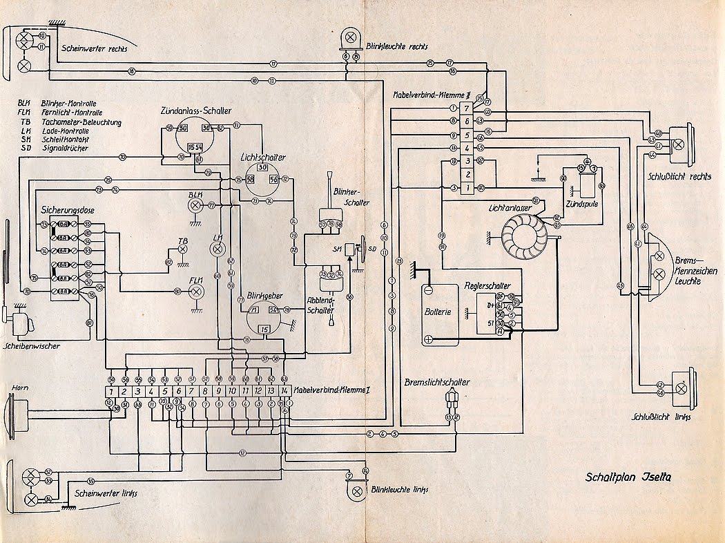 citroen 2cv ignition wiring diagram