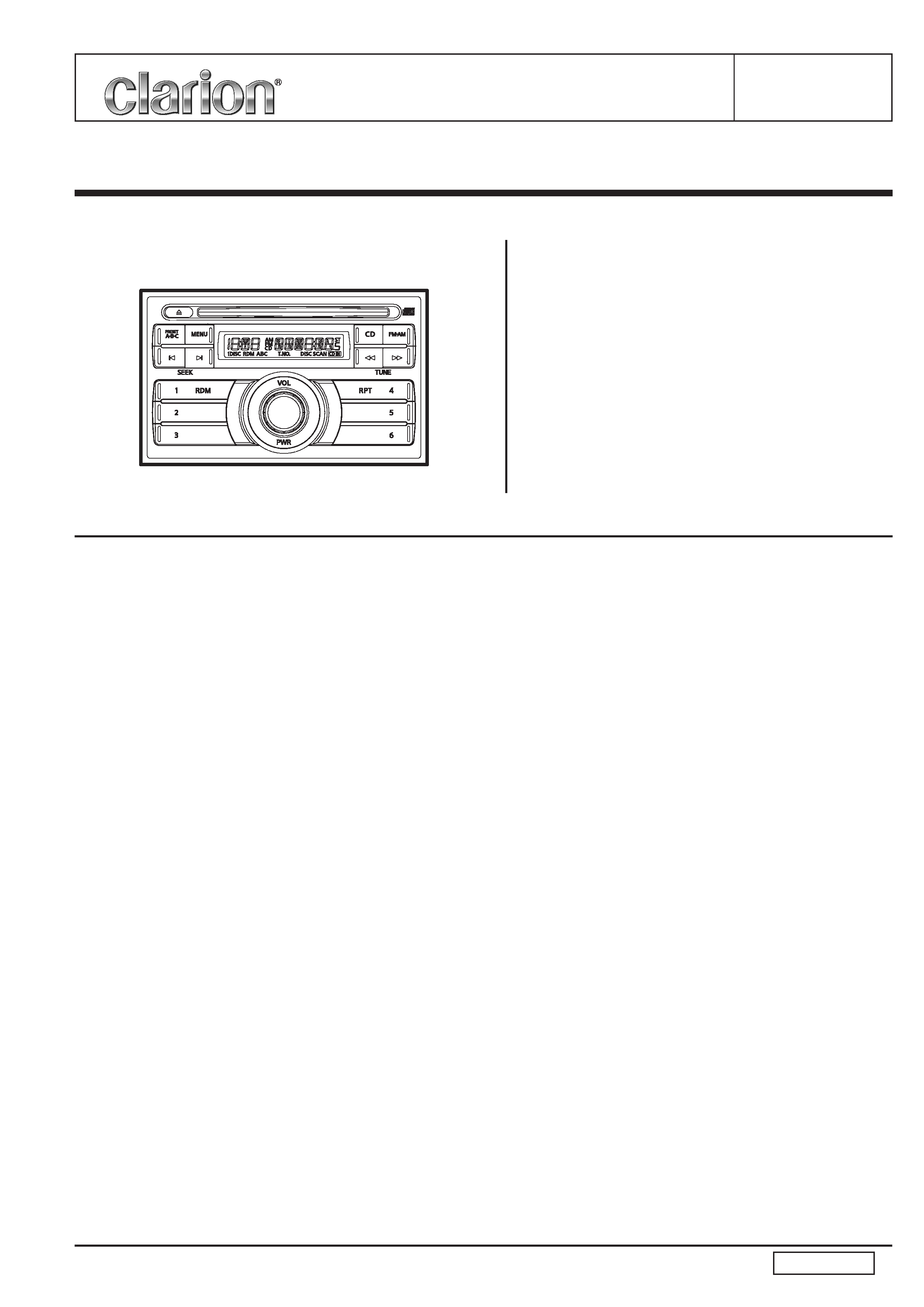 Clarion Cmd4 Wiring Diagram