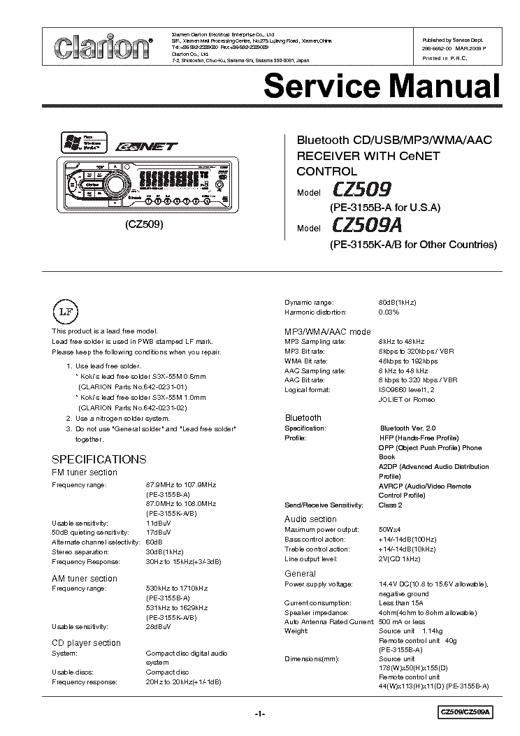 Clarion Cmd6 Wiring Diagram