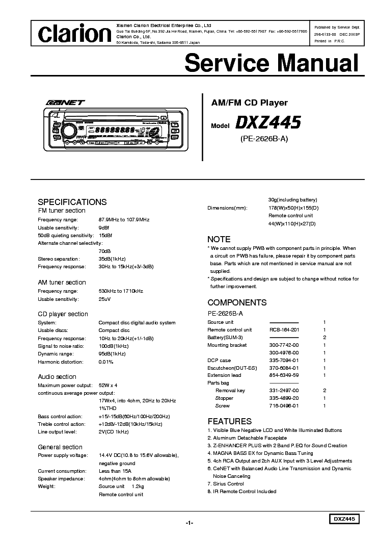 clarion cmd8 wiring diagram