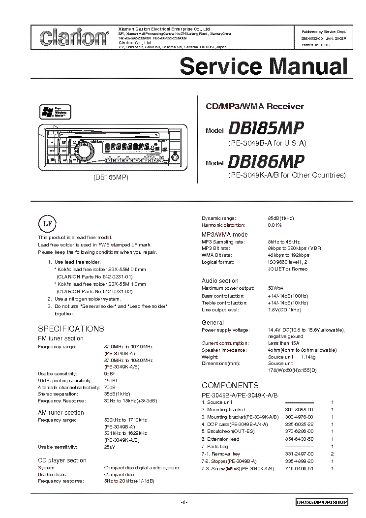 clarion cmd8 wiring diagram