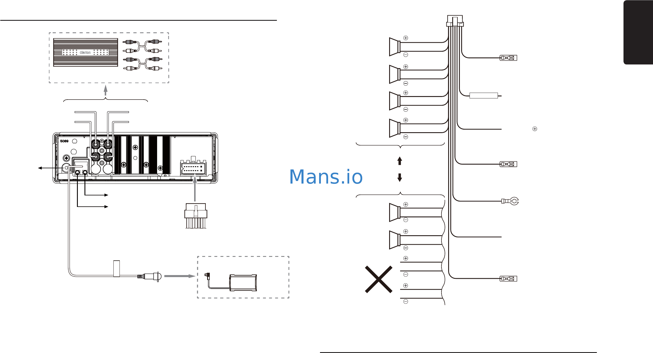 clarion cz109 wiring diagram