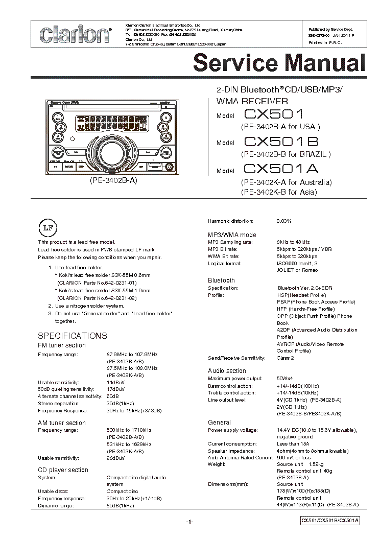 clarion nx501 wiring diagram