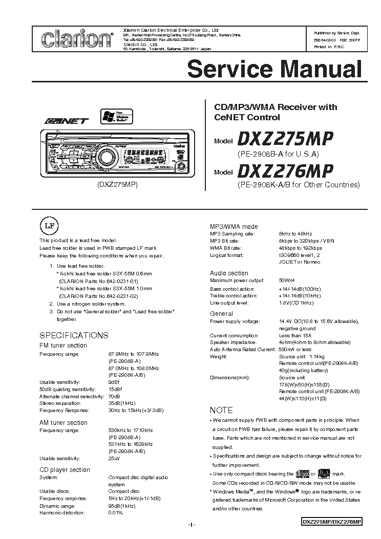 clarion rdb365d wiring diagram