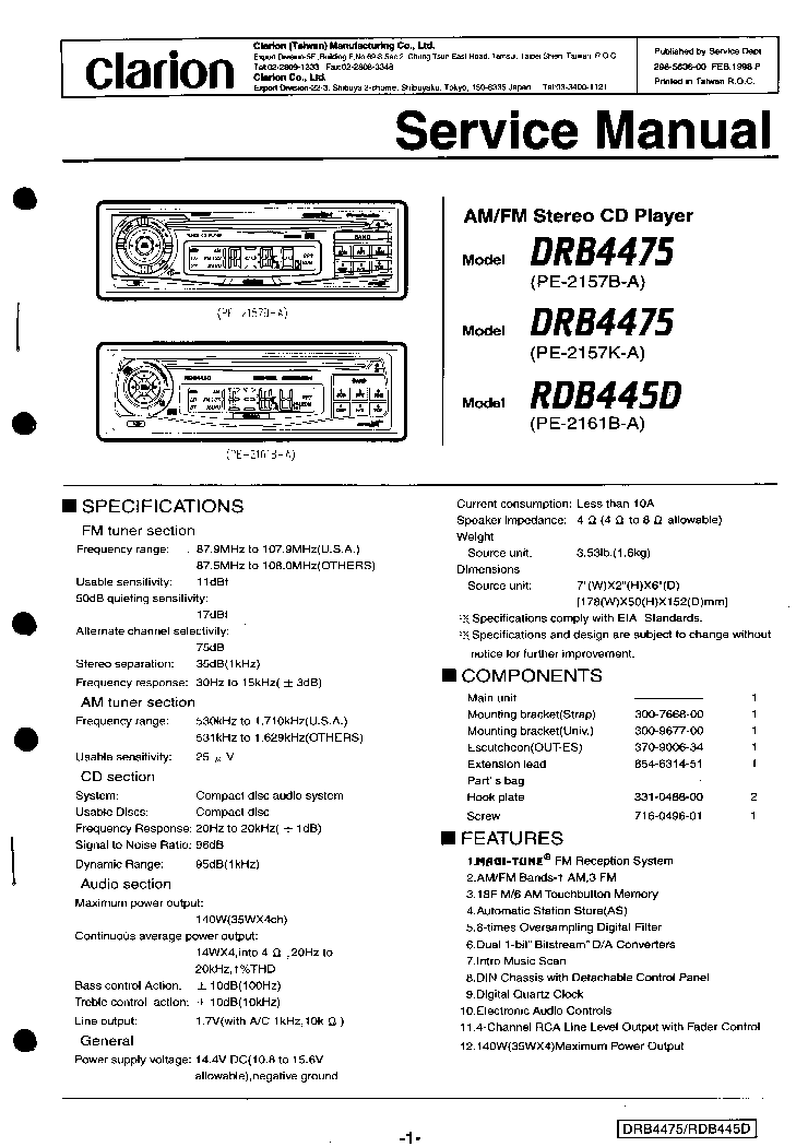 clarion vrx485vd wiring diagram