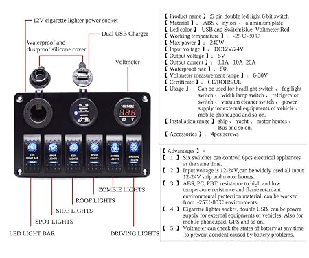cllena dual usb socket charger wiring diagram