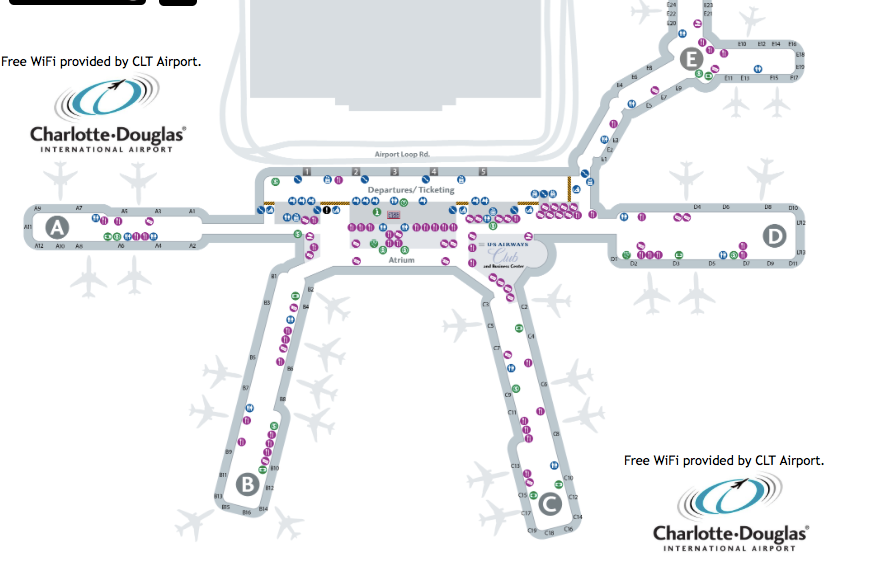 clt airport diagram