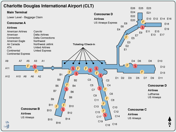 clt airport diagram