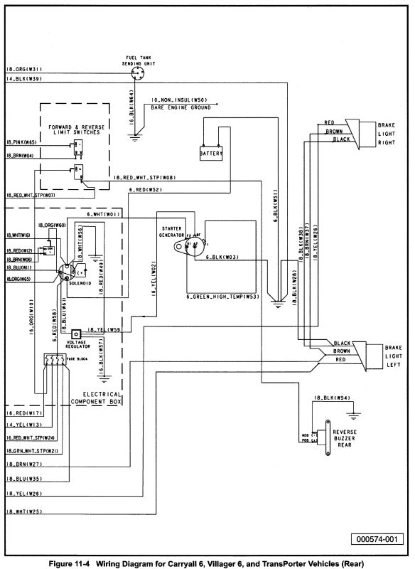 club car villager 8 voltage regularer 1017238 wiring diagram