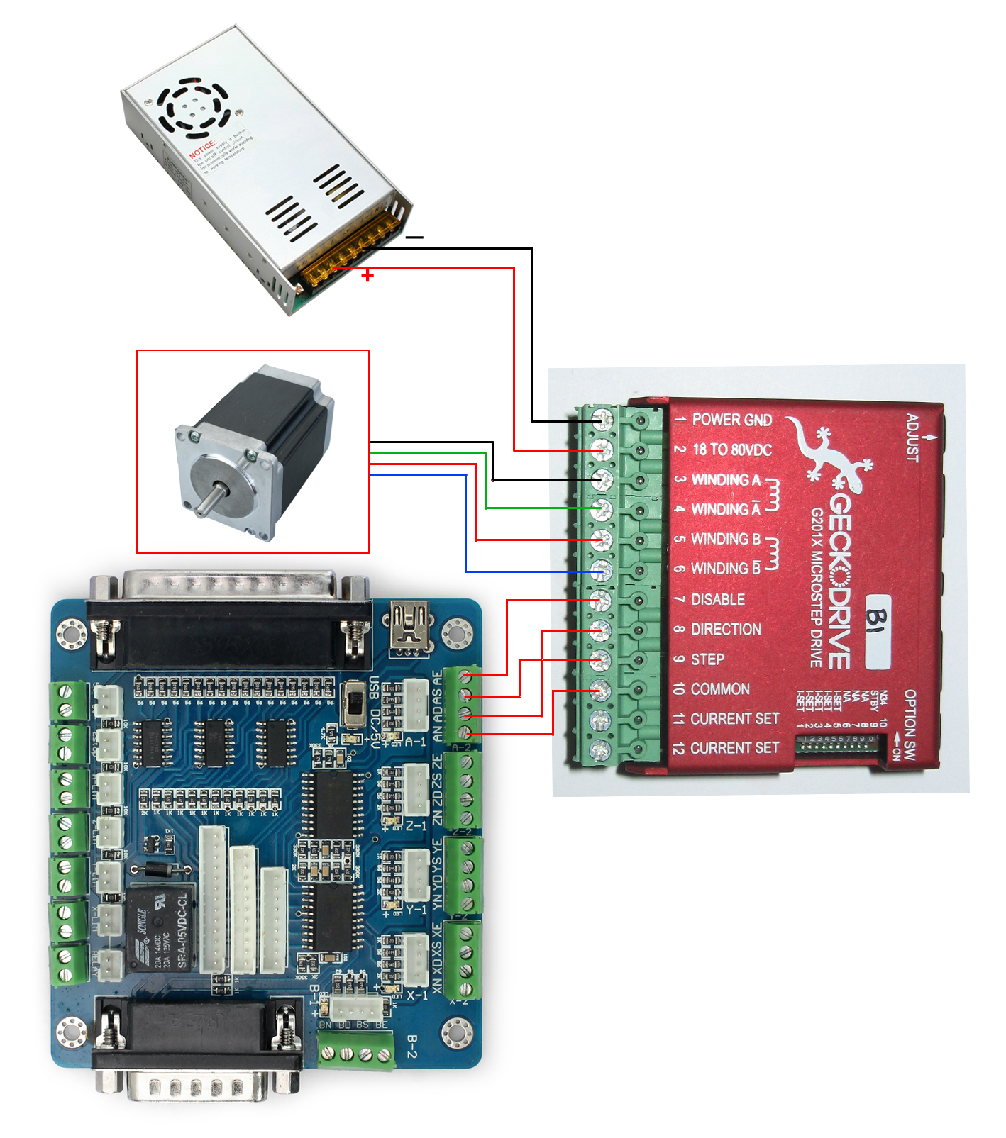 cnc breakout board wiring diagram