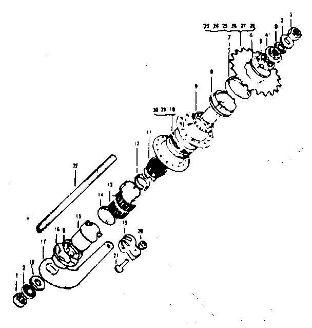 coaster brake assembly diagram