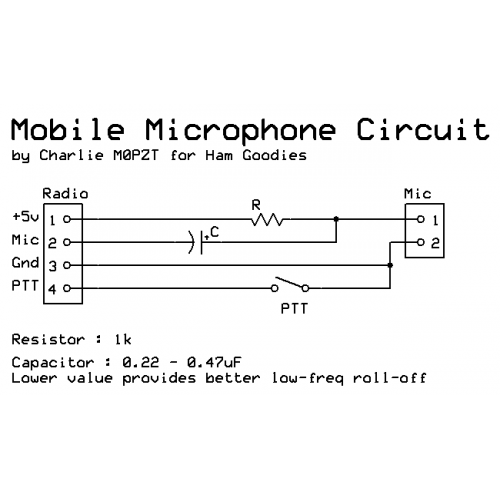 Cobra Electret Condenser Mic 1000 Ohm Wiring Diagram