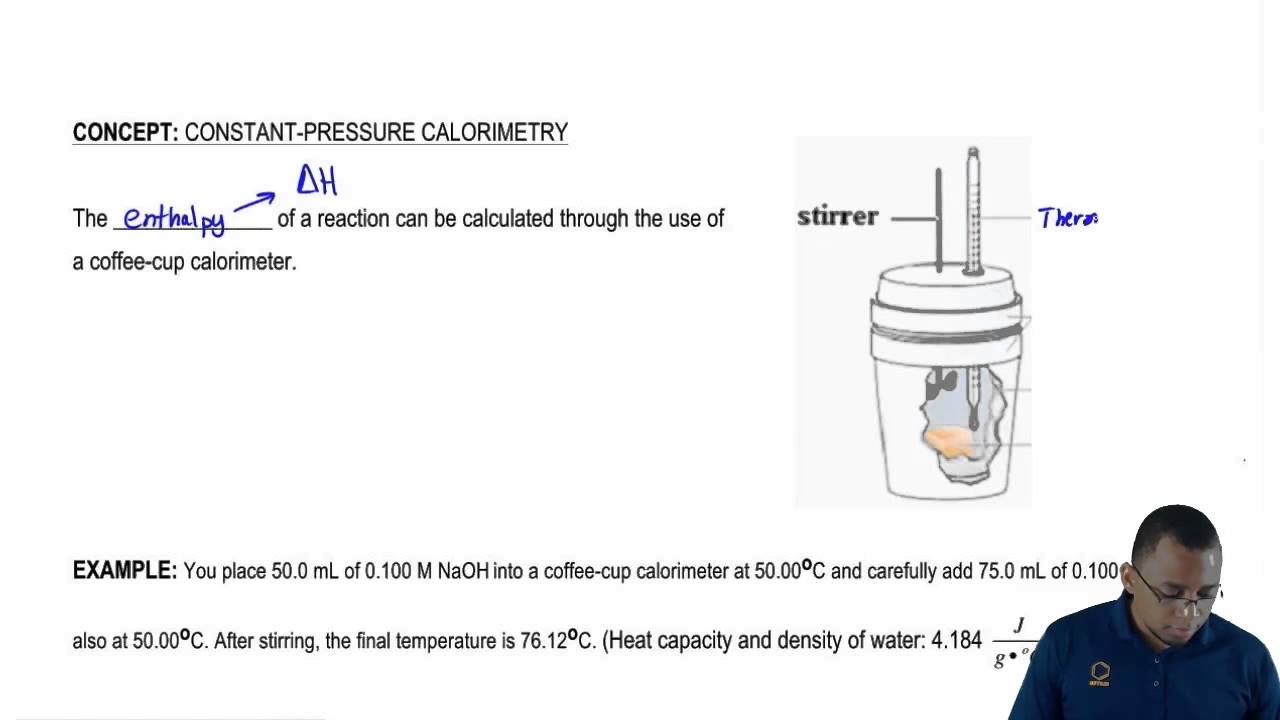 coffee cup calorimeter diagram