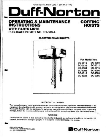 coffing hoist wiring diagram