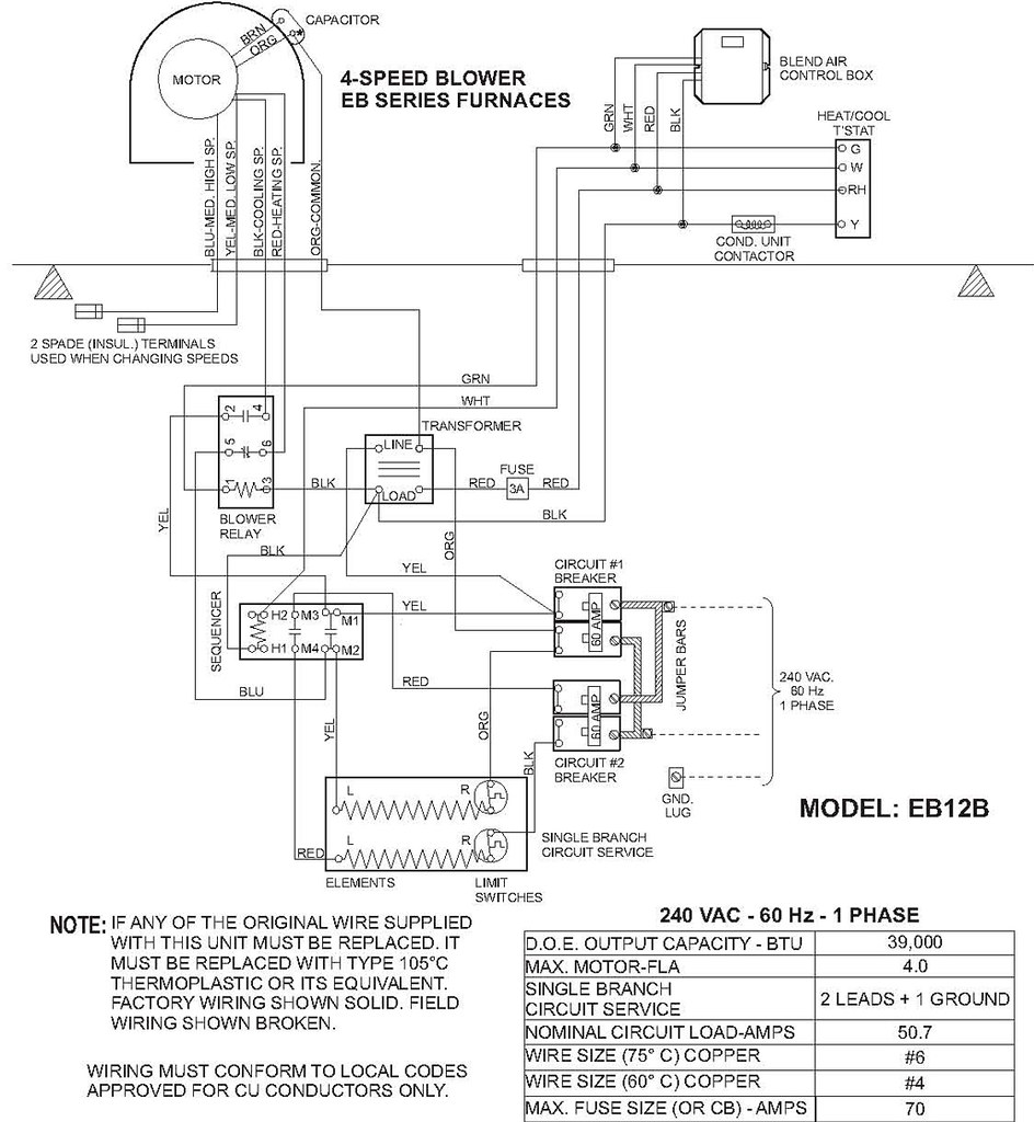 coleman evcon thermostat wiring diagram