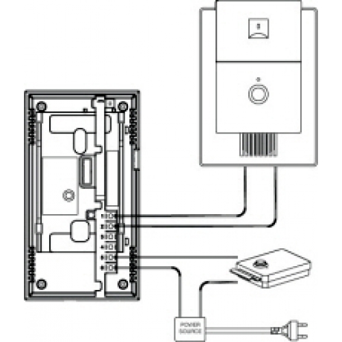 commax audio intercom wiring diagram